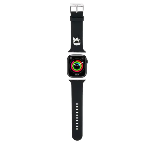 Karl Lagerfeld Karl Head NFT Watch Strap for Apple Watch 42|44|45|46|49 Black (Damaged Package)