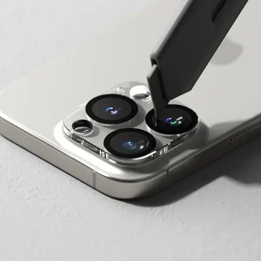 RINGKE KAMERAS AIZSARGS 2 GAB. IPHONE 16 PRO | 16 PRO MAX CAURSPĪDĪGS Foto 5