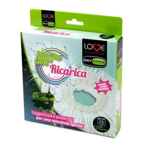 Replaceable microfibre mop Love Spin mop 360° Photo