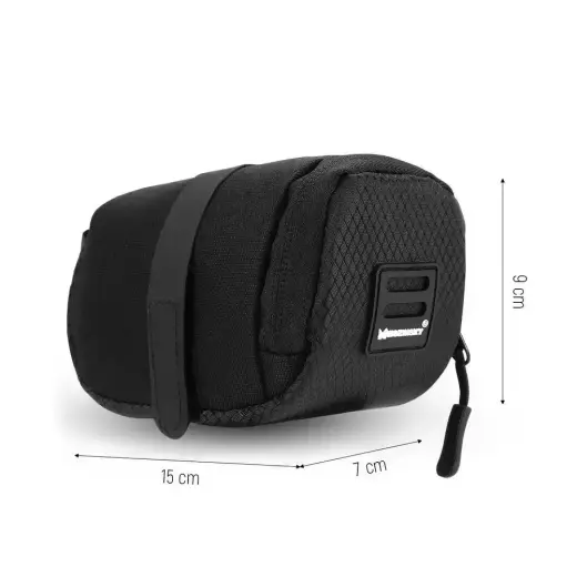 Wozinsky small bicycle saddle bag 0.6 l black (WBB8BK black) Foto 5