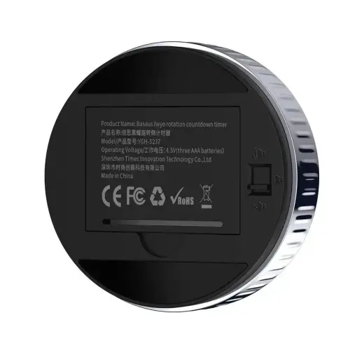 Baseus Heyo rotary timer electronic timer black timer (ACDJS-01) Foto 3