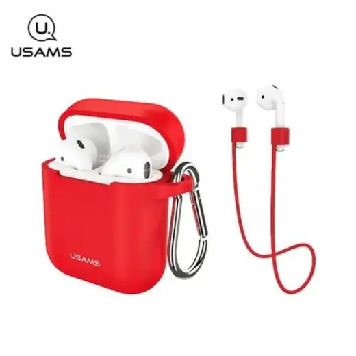 USAMS Etui ochronne do AirPods siliconczerwony|red BH423AP04 (US-BH423) Photo