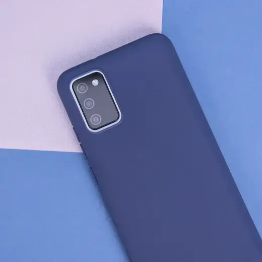 Matt TPU case for Samsung Galaxy M35 5G dark blue Фото num
