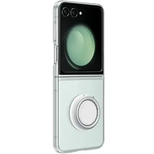 Чехол для телефона Samsung EF-XF73KKTEGWW Z Flip5 прозрачный Starter Pack + зарядное устройство TA800 Фото num