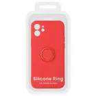 Vennus Silicone Ring phone case with stand for iPhone 14 Plus red — Photo 6