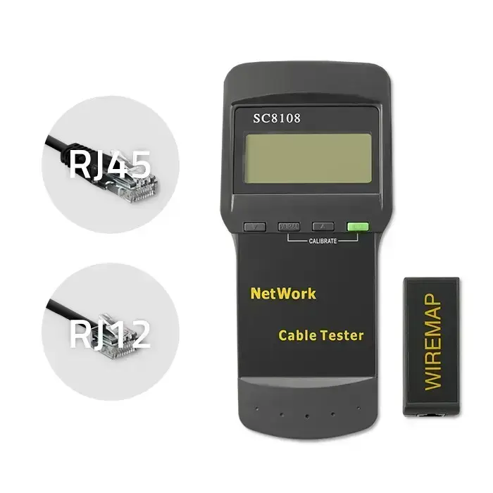 Qoltec LAN wiring tester | RJ45 | RJ12 | BNC Photo
