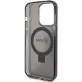 Guess Ring Stand Script Glitter MagSafe case for iPhone 15 Pro Max - black — Photo 7