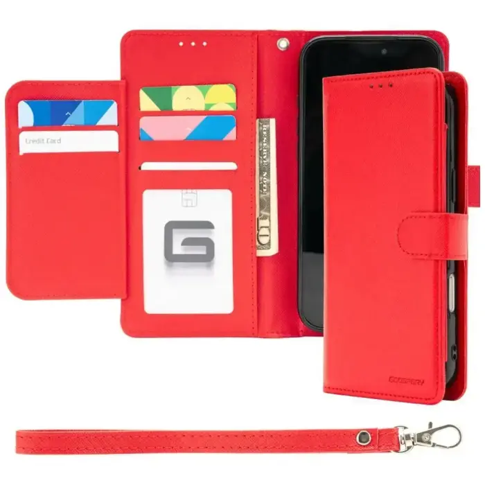 Case Mercury Essential Diary for iPhone   17 Pro Max / 18 Pro Max red
