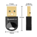 Mini Bluetooth 5.4 Adapter Wozinsky WUSB54YS USB-A Receiver Transmitter for Computer - Black Фото num