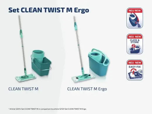 LEIFHEIT Floor Cleaning Set Clean Twist M Ergo Photo