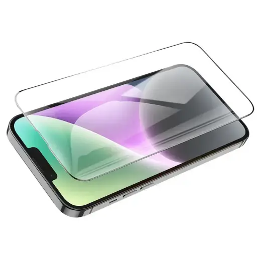 Borofone Tempered glass BF6 Diamond Armor Full Screen HD for Iphone 16e/14/13/13 Pro - 10 pieces Foto 4