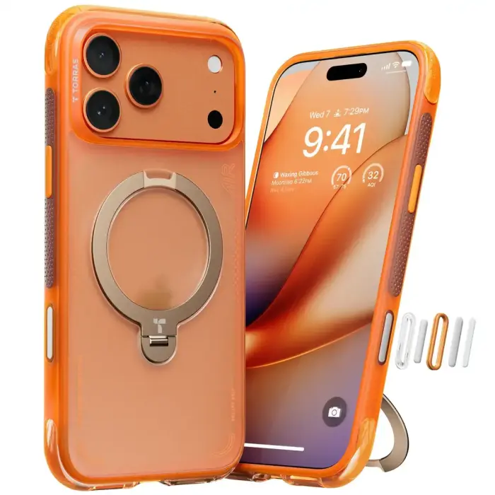 Torras Ostand Q3 Air, horizon orange - iPhone 18 Pro/17 Pro