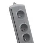 Qoltec Surge protector | 5 sockets | 3m | Grey — Фото 7