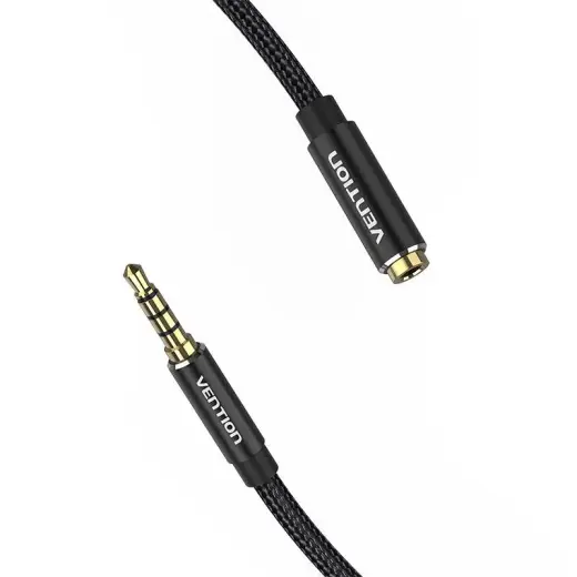 Cable Audio TRRS 3.5mm Male to 3.5mm Female Vention BHCBJ 5m Black Photo