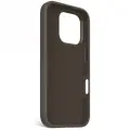 Decoded AntiMicrobial Silicone Backcover with MagSafe for iPhone 16 Pro - Dark Brown Photo