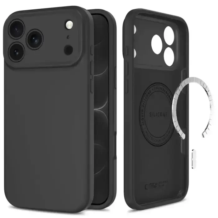 TECH-PROTECT SILICONE MAGSAFE IPHONE 17 PRO MAX / 18 PRO MAX MIDNIGHT BLACK