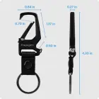 Spigen Carabiner With KeyRing 2 Pack, black — Foto 9