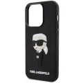 Karl Lagerfeld KLHCP14X3DRKINK iPhone 14 Pro Max 6.7" black hardcase Rubber Ikonik 3D Photo