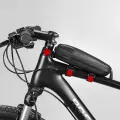 Rockbros B60 waterproof bicycle bag for frame - black Фото num