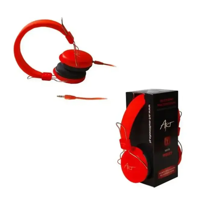 Wire headphones Jack 3,5 mm Art AP-60A orange Foto 2