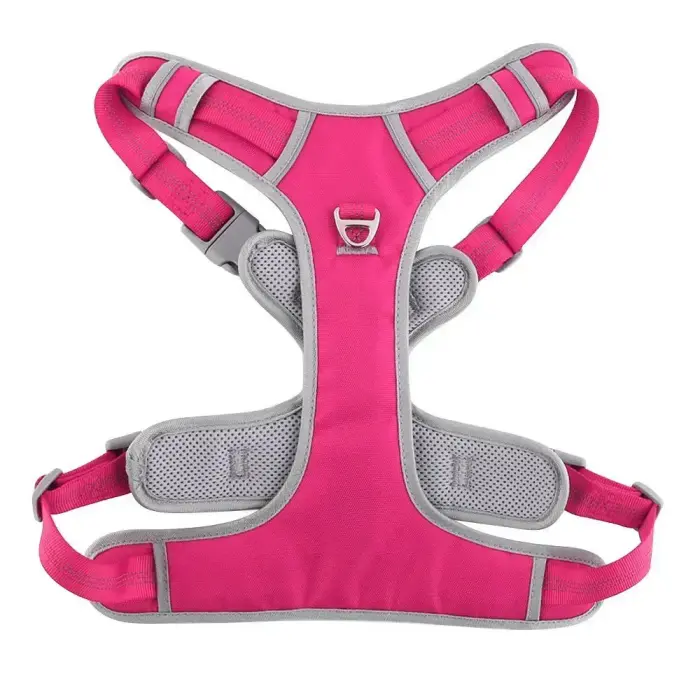 Dog harness OXFORD B size M pink grey Foto 2