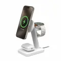 ZAGG Mophie Snap+ 3-in-1 Qi2 Wireless Charger Stand for Three Devices Compatible with MagSafe and Qi2 - White Фото num