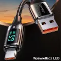 USAMS U78 SJ544USB01 провод для передачи данных и зарядки | USB-C | 30W | с LCD дисплеем | 1.2m | черный Фото num