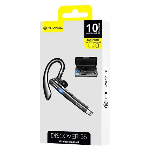 Blavec Bluetooth Headset Discover 55 Multipoint + power bank (BHDI55-B) black Foto 8