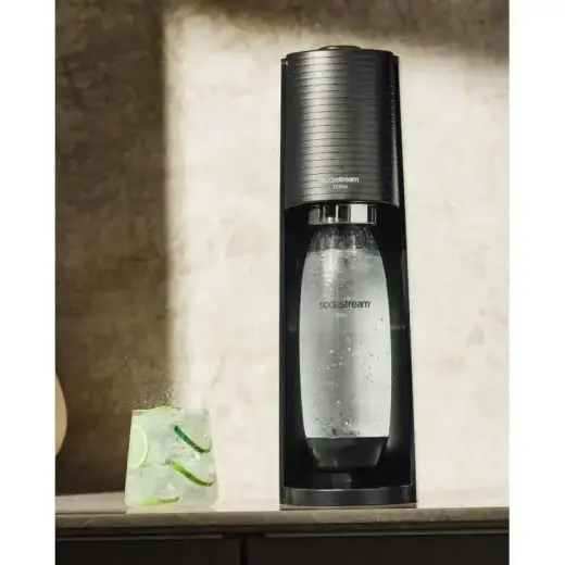 SodaStream Soda Maker Terra Megapack QC black Schwarz incl 3 bottles (2270214) Foto 2