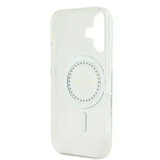 Guess GUHMP16MPFTDTEH iPhone 16 Plus 6.7" white hardcase IML Rhinestones MagSafe Foto 7