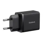 Baseus Cube Pro 30W USB-C USB-A Wall Charger - Black Foto 5