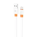 Borofone Cable BX89 Union - USB to Micro USB - 2,4A 1 metre white-orange Foto 2