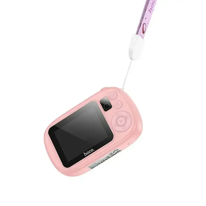 Digital kids camera with selfie function Hoco 1MP 2,0" HD Ready DV205 pink Foto 6