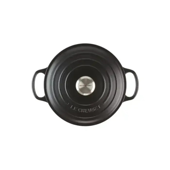 Le Creuset Чугунная кастрюля круглая Ø26см / 5,3л мат черный Фото num
