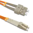 Qoltec Patchcord fiber optic SC/UPC - LC/UPC | Multimode | 50/125 | OM2 | Duplex | 5m — Foto 1
