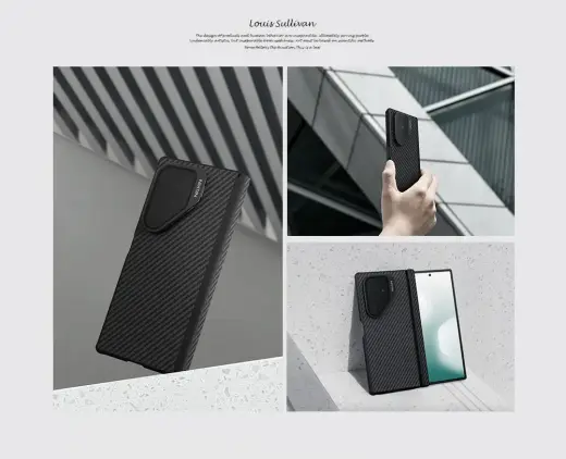 Nillkin CarboProp Aramid Magnetic Case for Samsung Galaxy Z Fold 7 Black Фото num