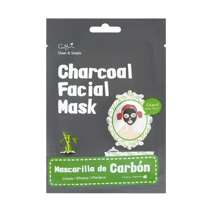 Cettua, Cettua, Charcoal, Eliminates Impurities, Sheet Mask, For Face, 20 g