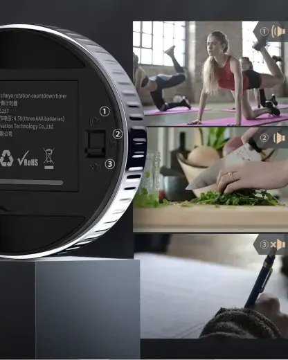 Baseus Heyo rotary timer electronic timer black timer (ACDJS-01) Foto 14