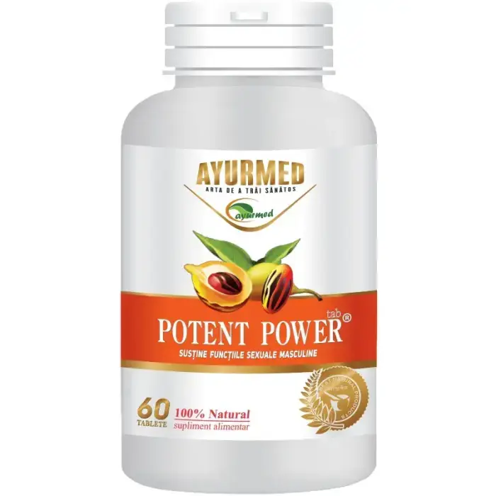 Ayurmed, Potent Power, Optimize The Functions Of The Male Reproductive System, Boost Libido & Enhance Sexual Performance, Capsules, 60 Capsules