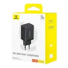 Baseus Cube Pro 30W USB-C USB-A Wall Charger - Black Foto 7