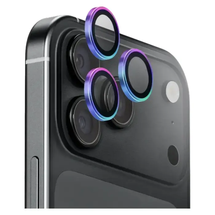 UNIQ Optix AluGuard (DX2) Camera Lens Protector for iPhone 18 Pro / iPhone 18 Pro Max iridescent