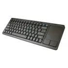 Omega OKB004B Wireless Keyboard + TouchPad For Smart TV | Android | MacOS | Linux | iTV | 2.4 Ghz USB Black (ENG) Photo