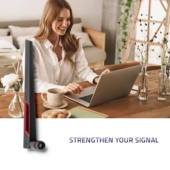 Qoltec Wi-Fi 2.4 / 5GHz antenna omnidirectional | 5dBi Foto 2