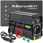 Qoltec Monolith voltage converter 600 MS Wave | 12V to 230V | 300/600W| USB Foto 1