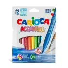 Flomasteri-otas CARIOCA Junior Brush, 12 krāsas Foto 1