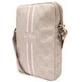 Guess PU 4G Printed Stripes Tablet Bag 10" Pink Фото num