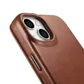 iCarer CE Oil Wax Premium Leather Folio Case iPhone 14 Plus magnetic flip case MagSafe brown (AKI14220707-BN) — Photo 32