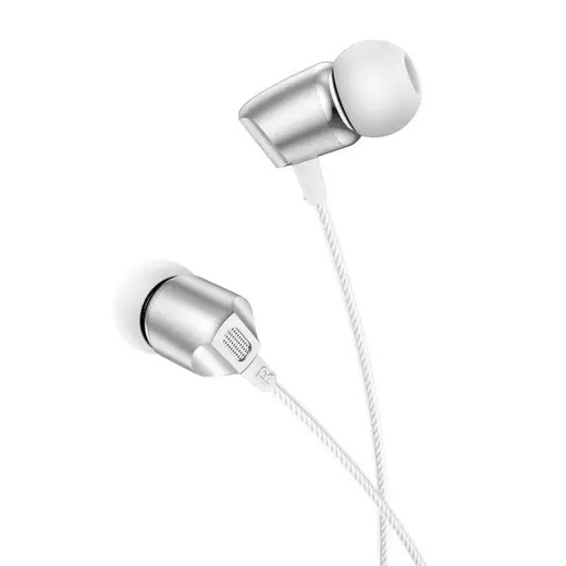 Borofone Earphones BM66 New Sound with microphone silver Foto 3