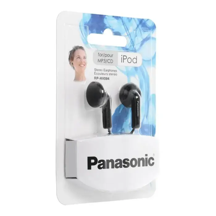 Wired Earbud 3,5mm jack PANASONIC RP-HV094E-K black Foto 2