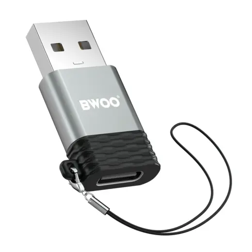 BWOO adapter BZ-38 USB-C - USB gray OTG Фото num